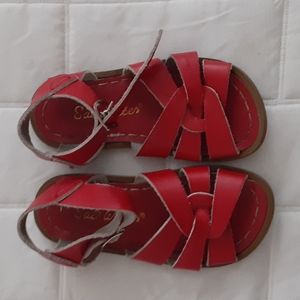 Red Saltwater Sandals. Toddler size 8.